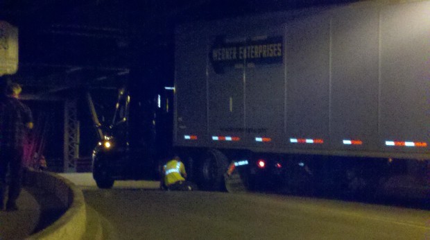 Truck stuck